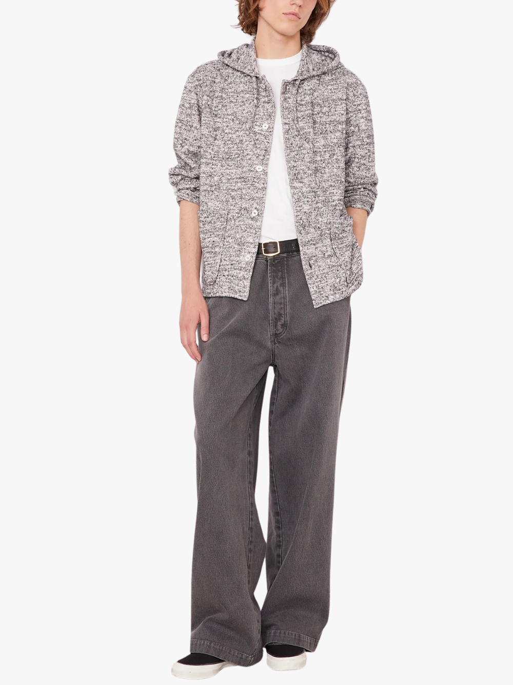 Officine Générale Basile Hoodie Grau Kapuzenpullover Herren