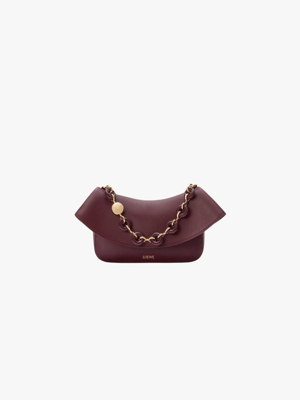 LOEWE medium-sized Ola bag in soft calfskin red