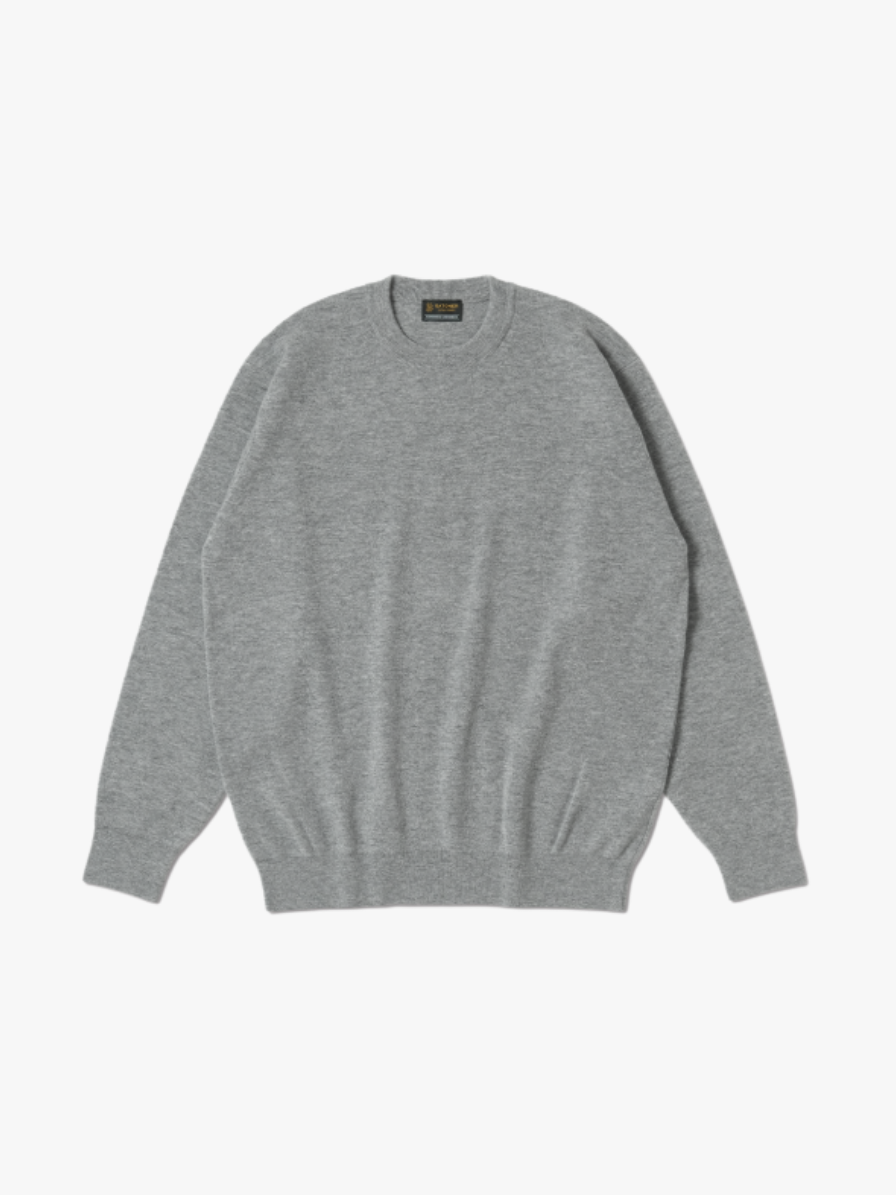 Batoner Sunshine Kaschmir Crew Neck Grau Herren