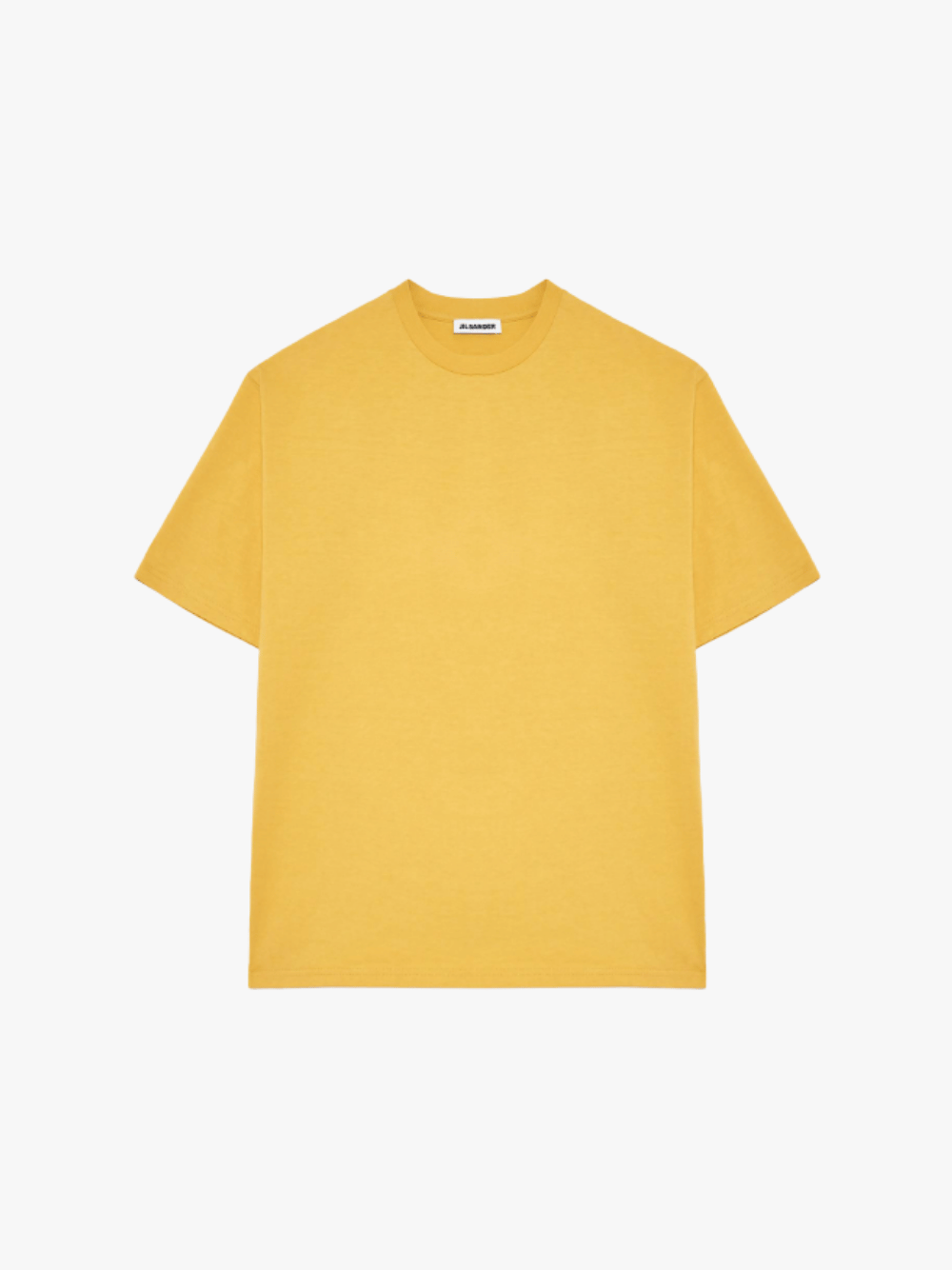 Jil Sander Lightweight Cotton Jersey T-Shirt Gelb Herren