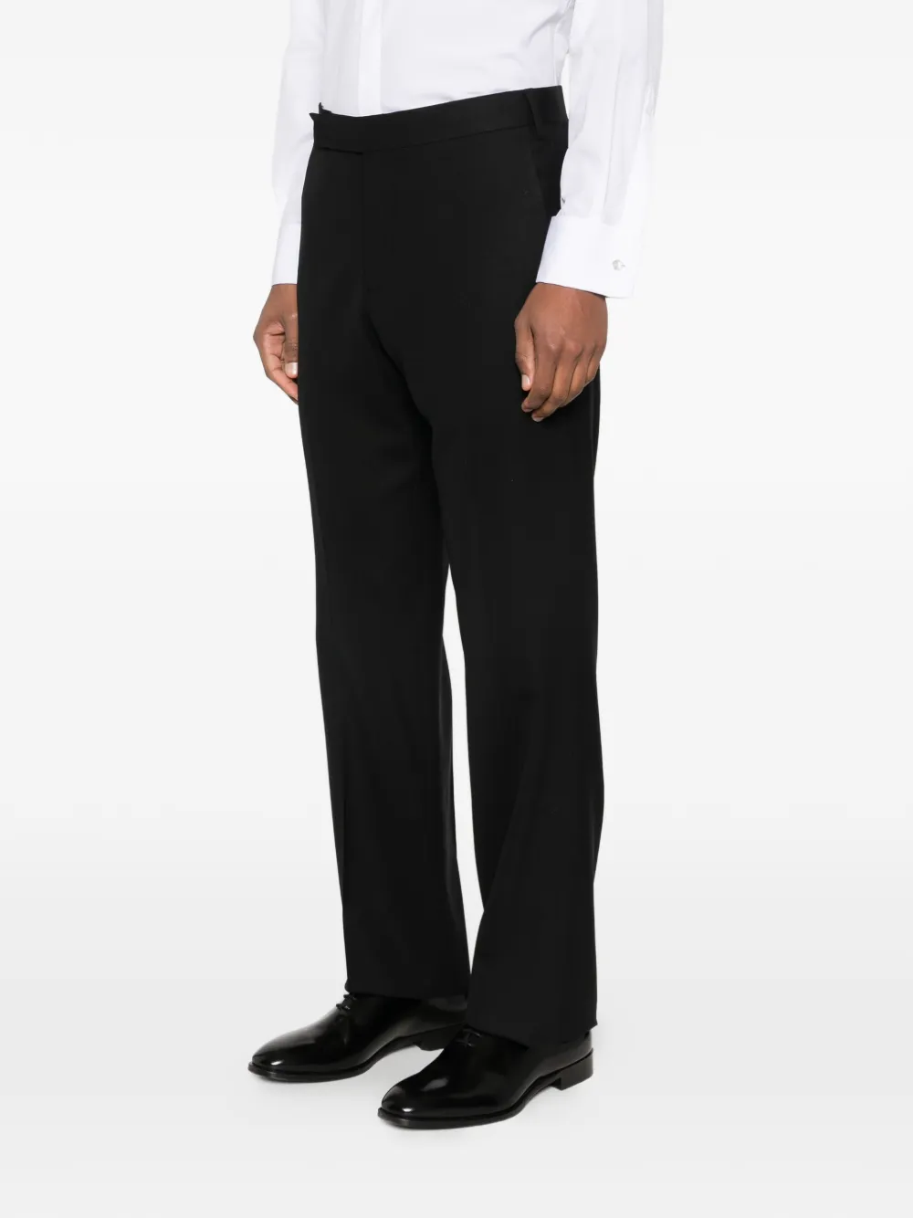 Lardini Gerade Hose Schwarz Herren