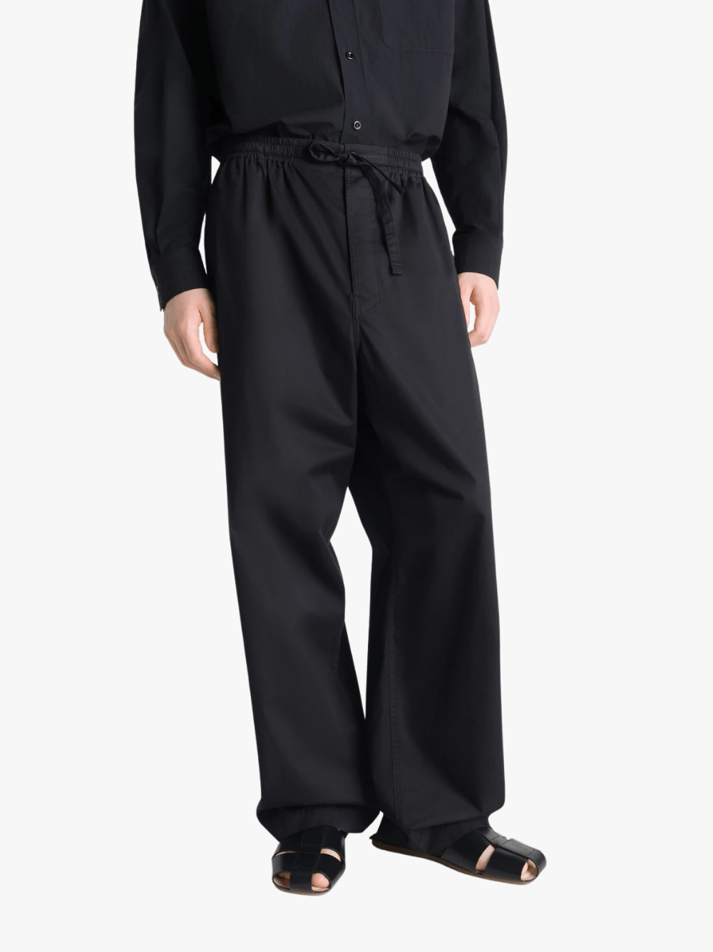 LEMAIRE pyjamahose aus hellem baumwoll‑twill Schwarz Herrenhose