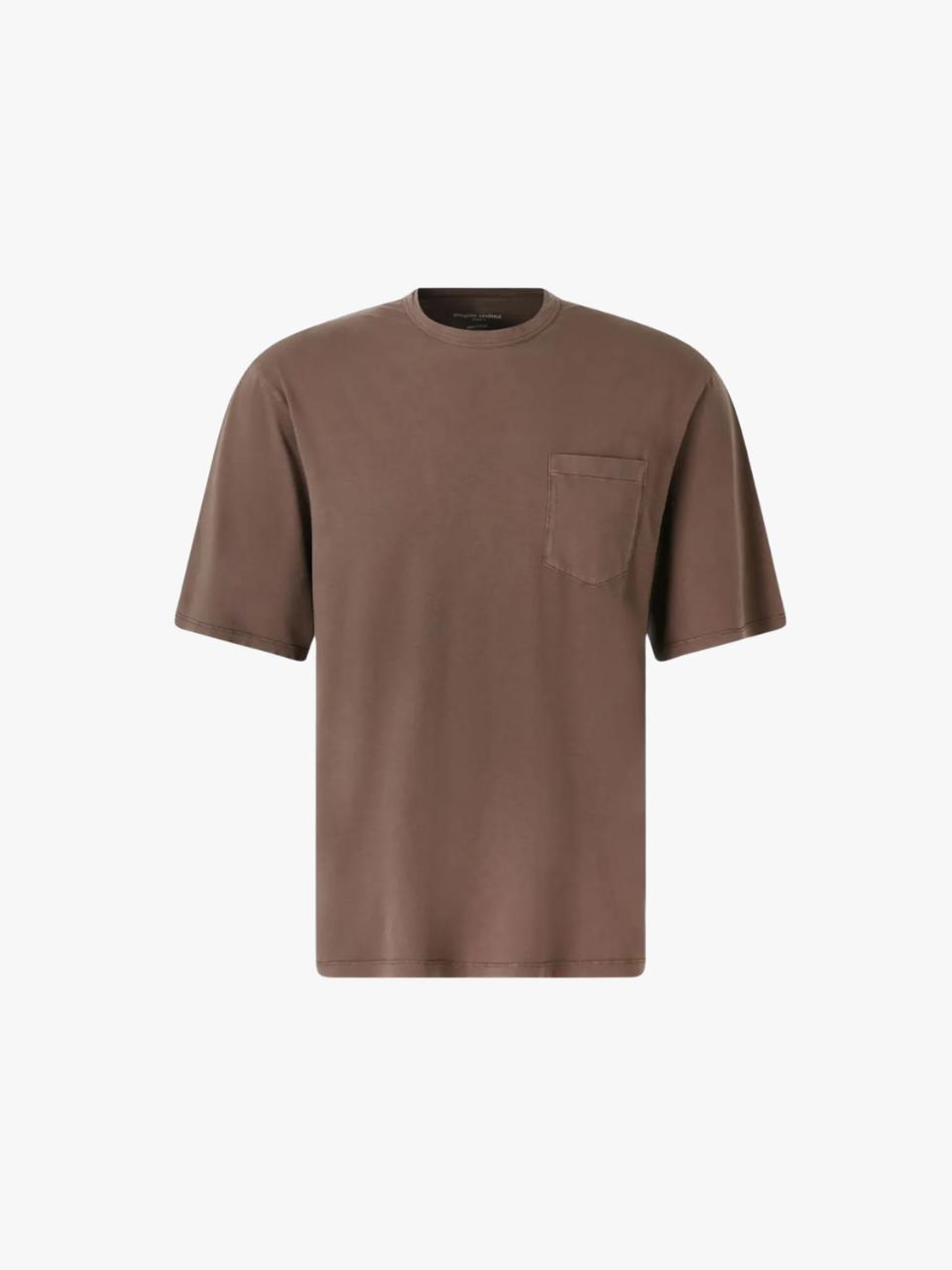 Officine Générale T-shirt with pocket coffee brown Men