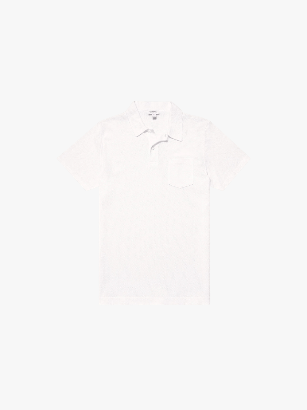 Sunspel Polo-Shirt aus Bwumwolle Weiß Herren