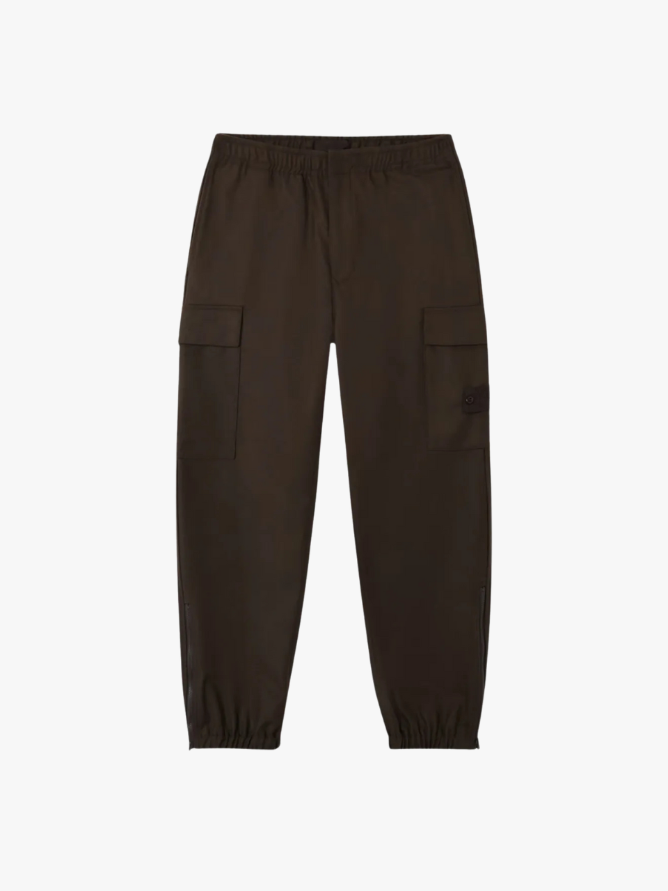 Stone Island Hose mit aufgeschlagenen Beinen und Cargotaschen Braun Herren