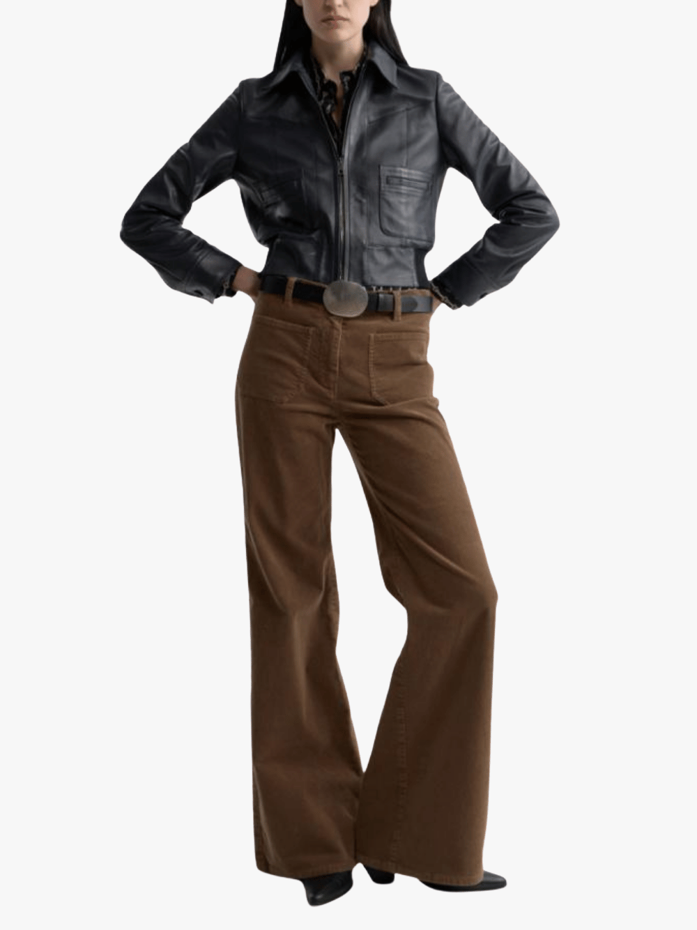 Nili Lotan Florence Corduroy Trousers Brown Women's