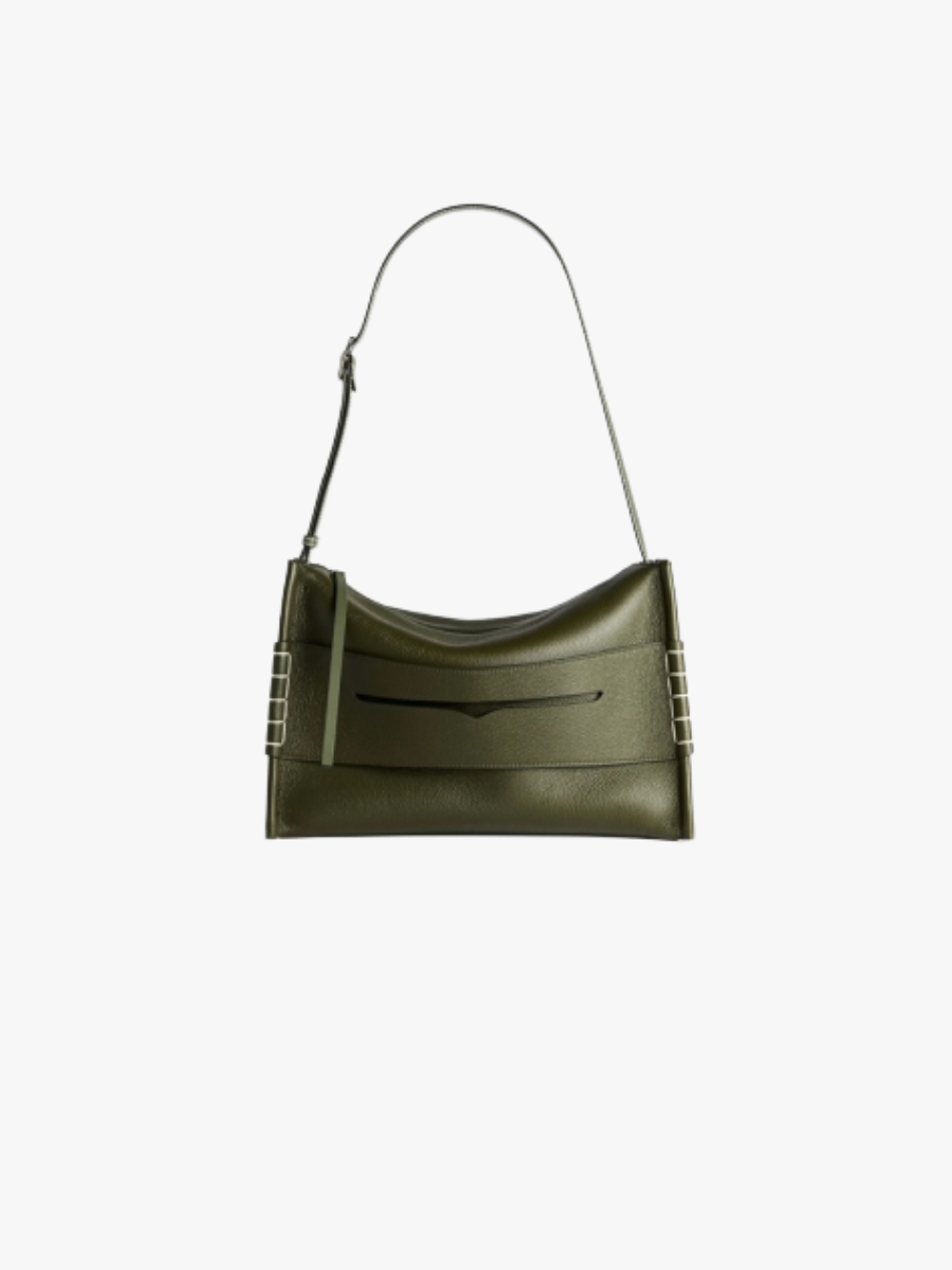 JW Anderson Messenger Loafer Bag Khaki Leather Women