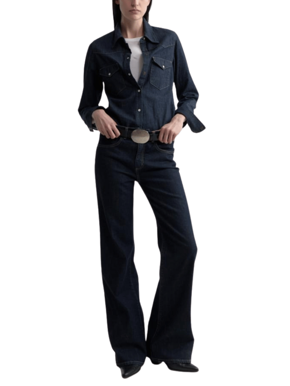 Nili Lotan Celia Jeans Dark Blue Women's
