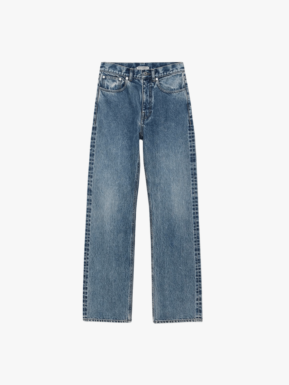 Jw Anderson Straight Leg Jeans Mid Blue Herren