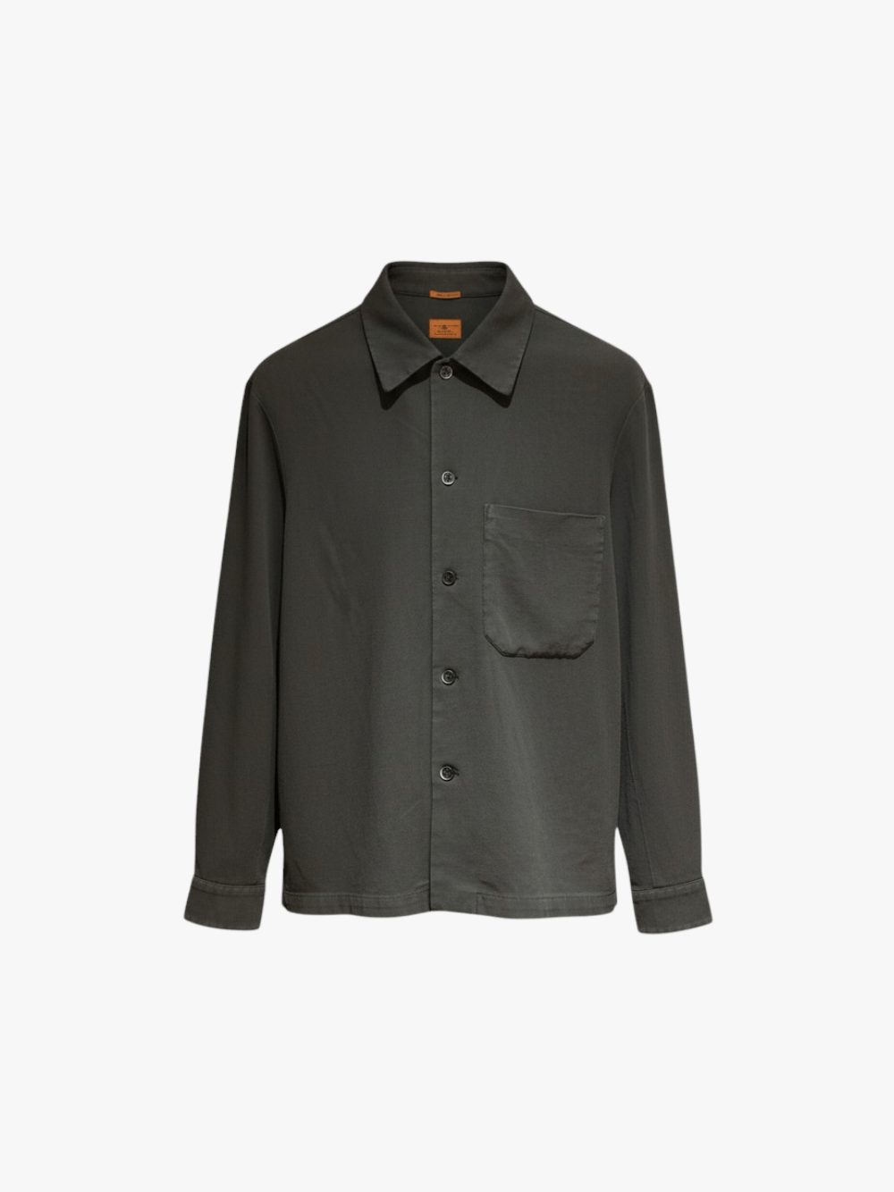Barena Button-Up Shirt Jacket, Dark Gray, Men's