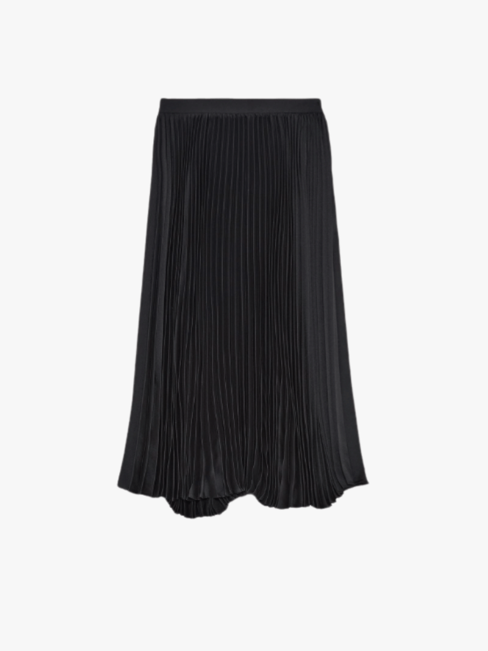 Jil Sander Faltenrock Schwarz Damen