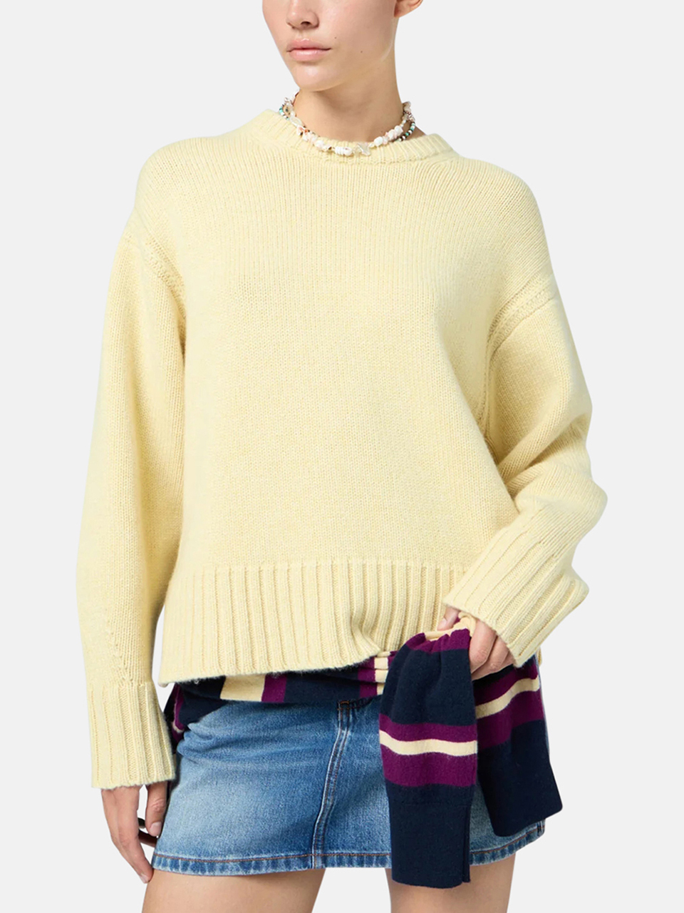 Guest in Residence Cozy Crewneck Sweater Butter Damen