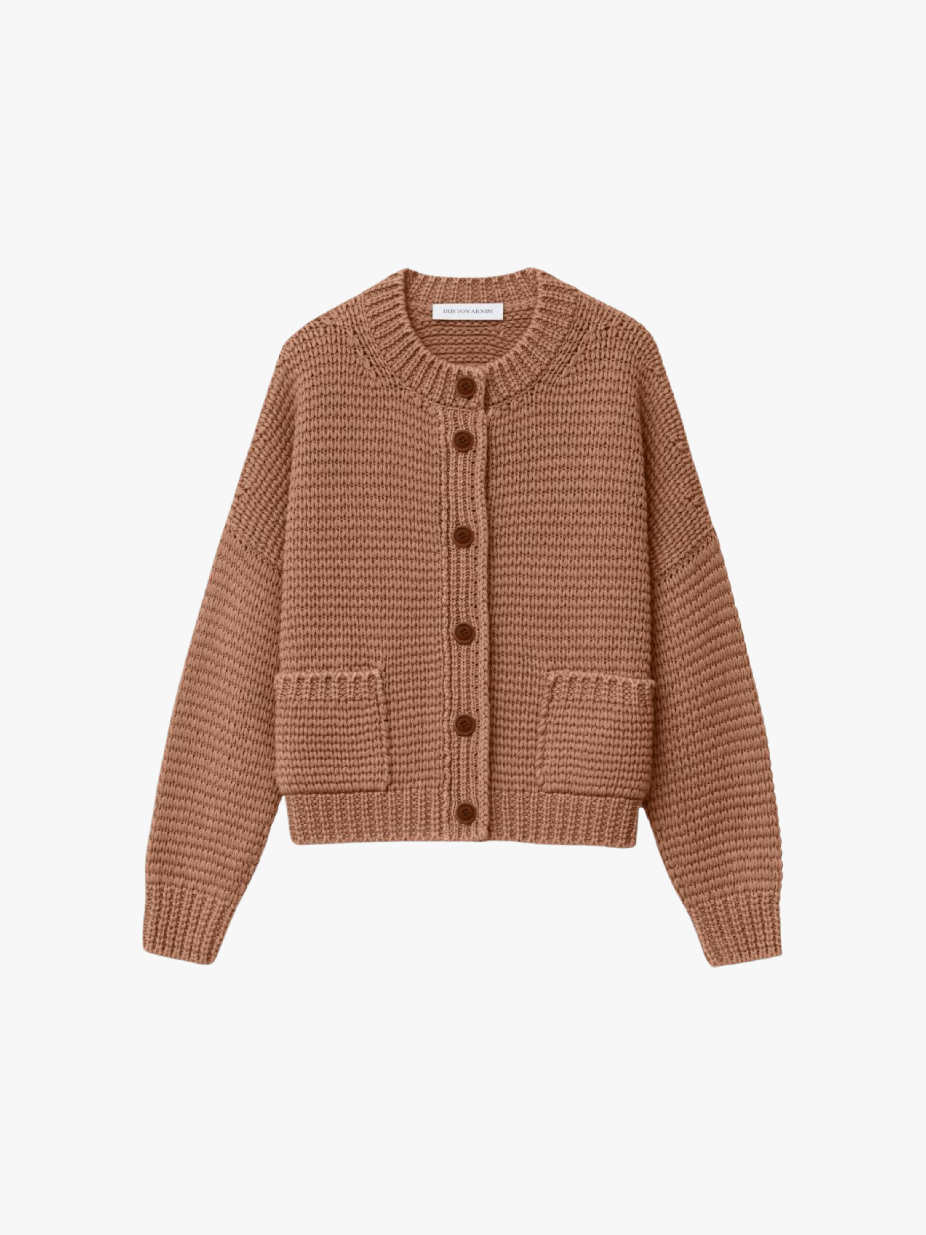 Iris von Arnim Stonewashed Kaschmir-Strickjacke Marjorie Rosewood Damen