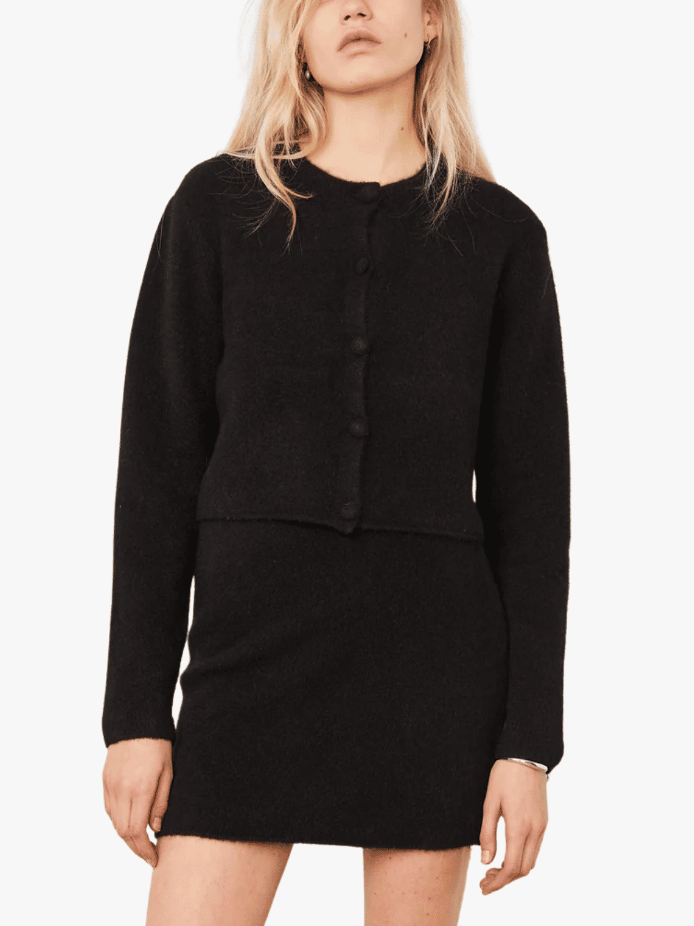 Officine Generale Stelly Cardigan Schwarz Damen