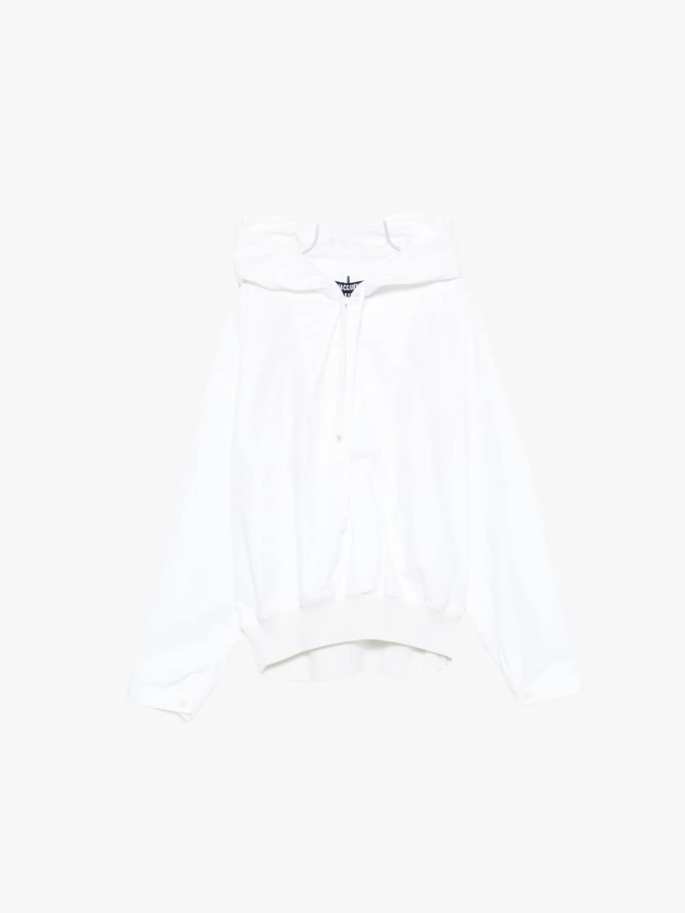 Jacquemus Kapuzenpullover mit Kordelzug Weiß Damen