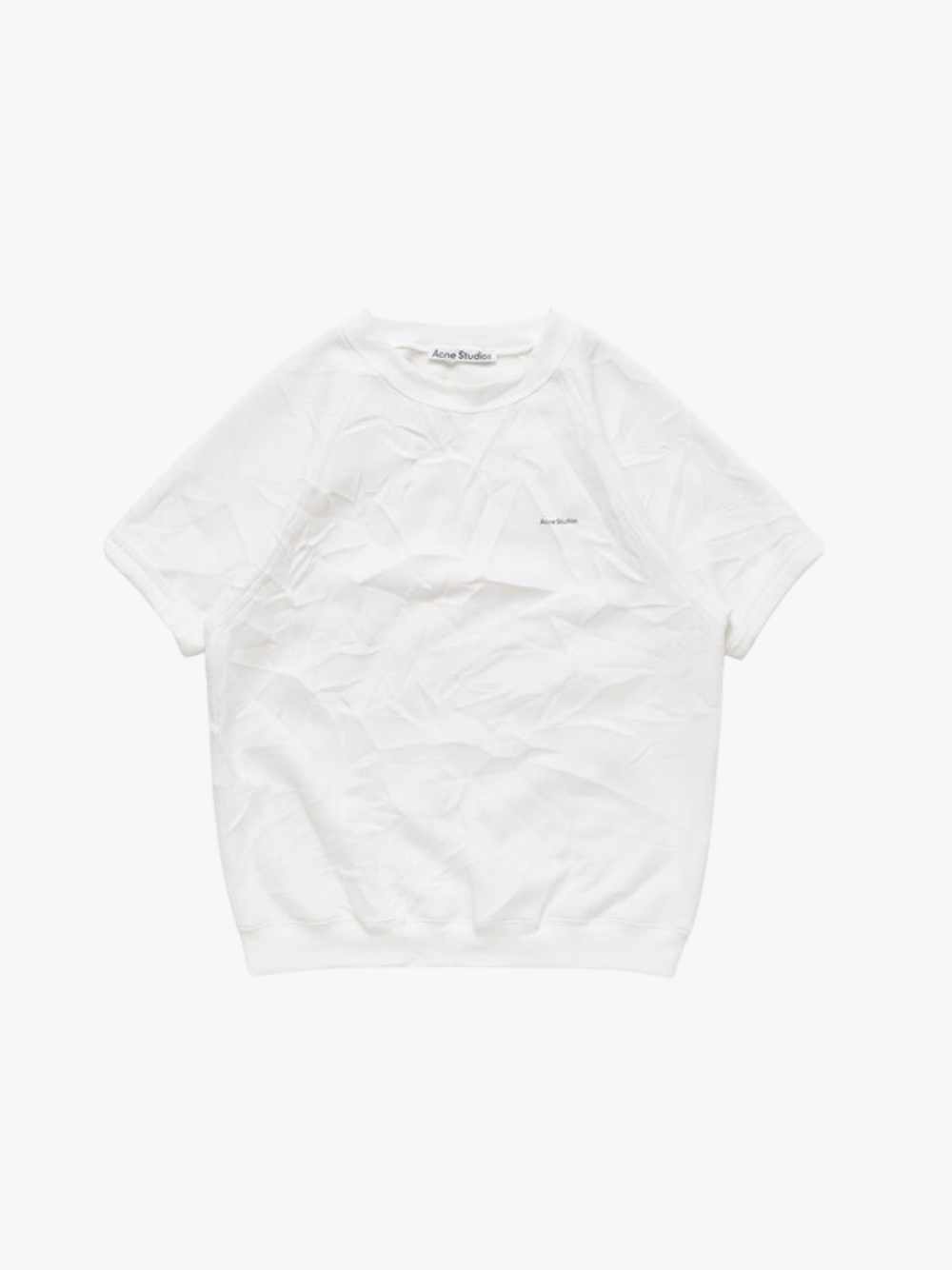 Acne Studios Fleece T-Shirt Weiß Herren