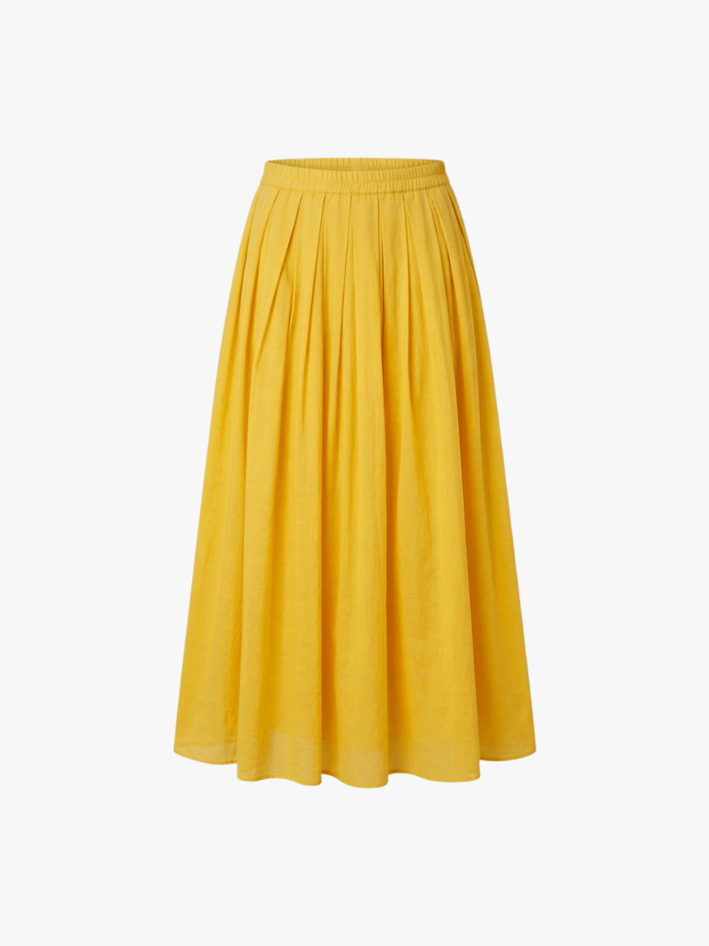 Roberto Collina  Pleated Skirt in Gelb Damen