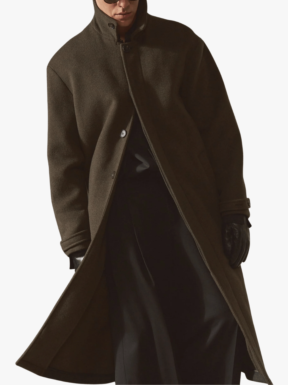 Auter Wool Coat Dark Green Men's