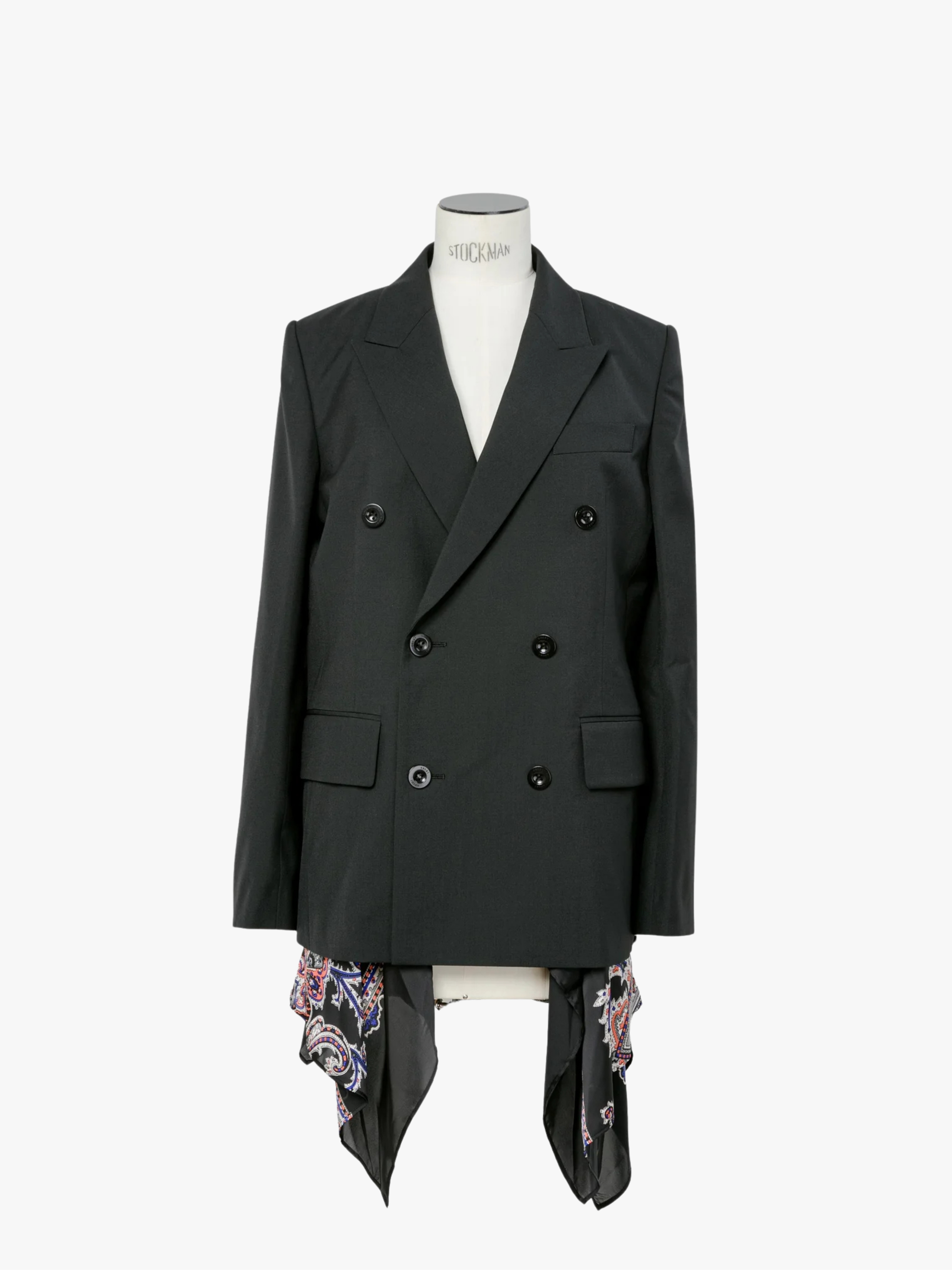 Sacai Suiting x Paisley Print Jacke Damen