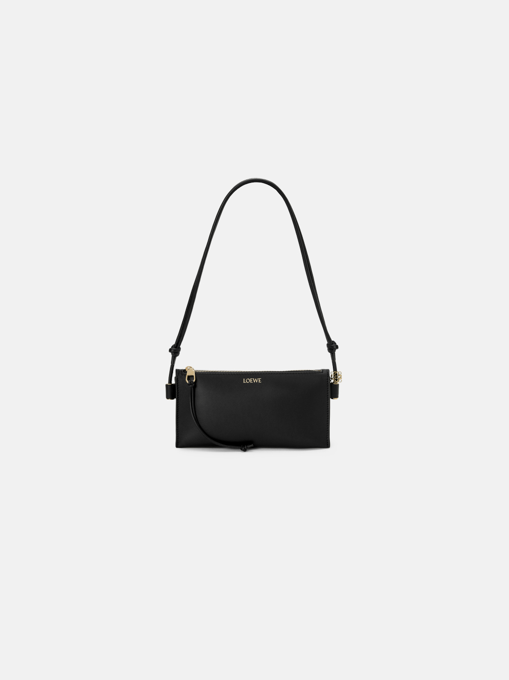 Loewe Joya Clutch Bag in Black Calfskin Leather Women's/Unisex Bag