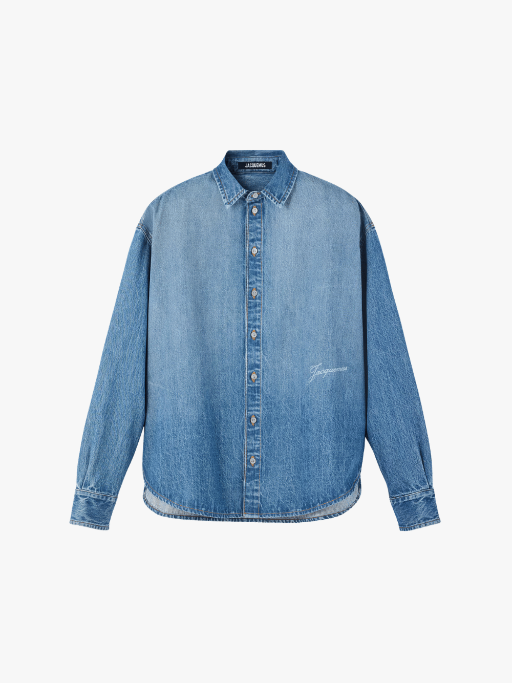 Jacquemus Men's Simon de Nîmes Denim Shirt Blue