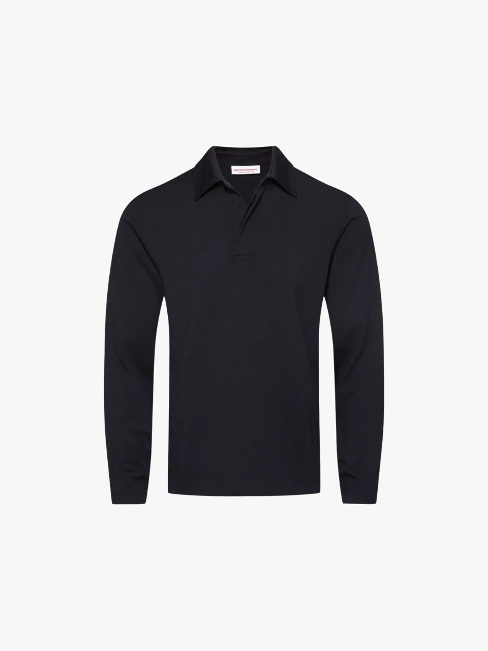 Orlebar Brown Ben Langarm-Poloshirt Blau Herren