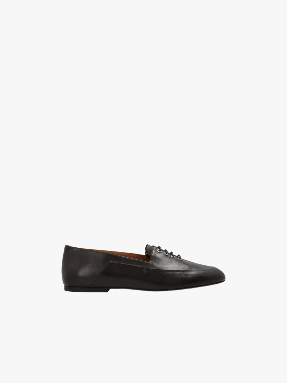 Jil Sander lace‑up leather sneakers Braun Damen