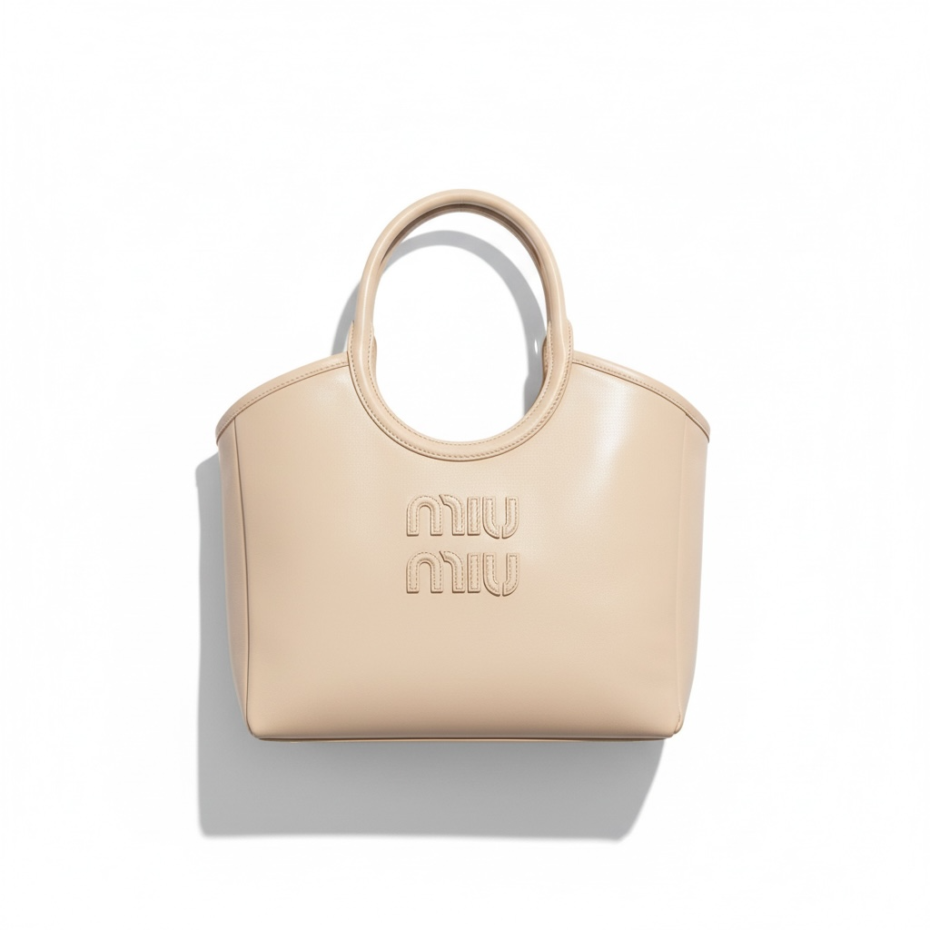 Miu Miu Ivy Small Soft Leather Handtasche Cipria Damen
