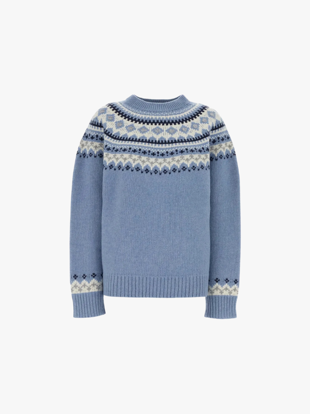 Miu Miu Rundhalspullover Saphirblau Damenpullover