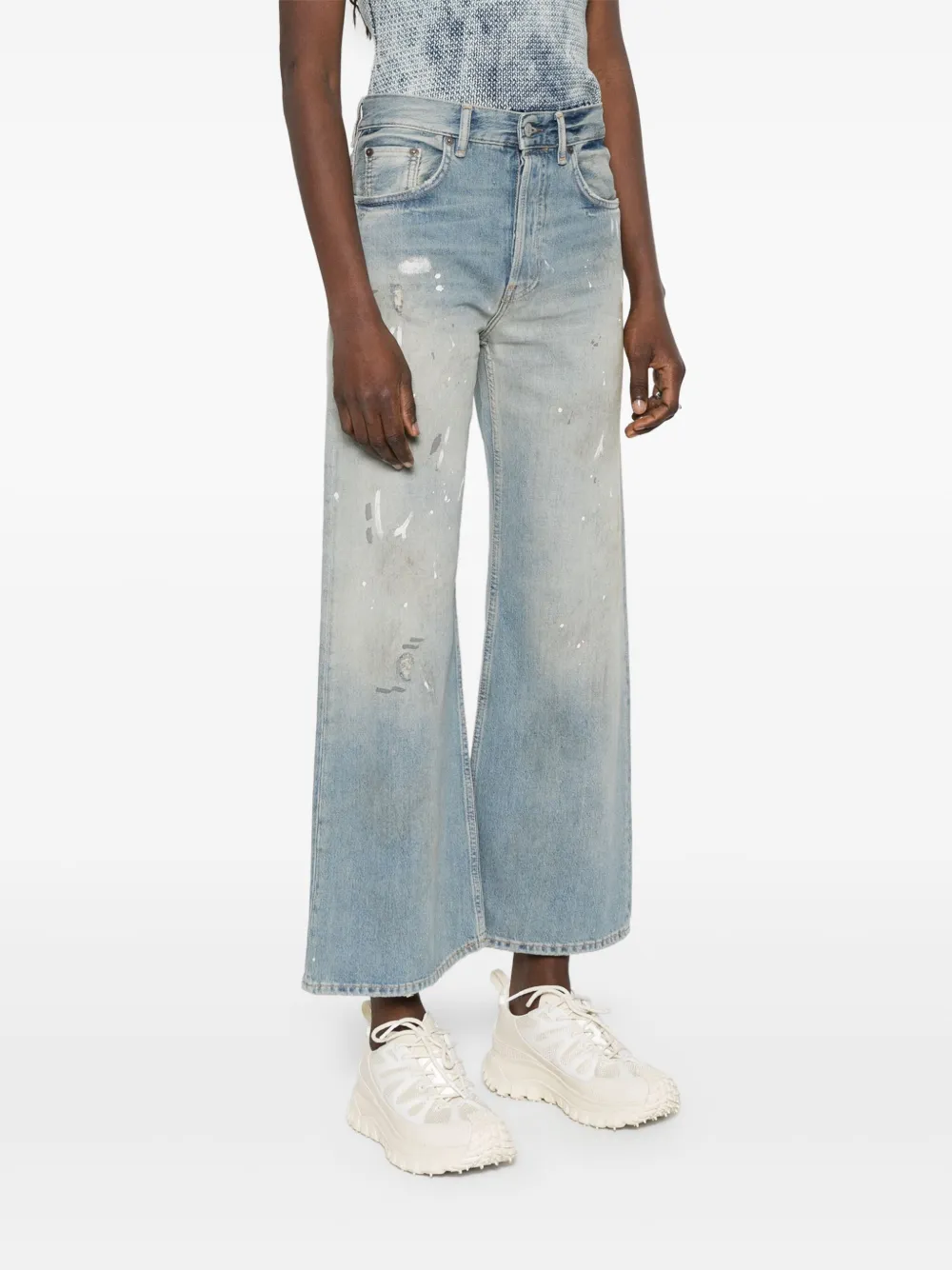 Acne Studios Jeans im Distressed-Look Hellblau Damen