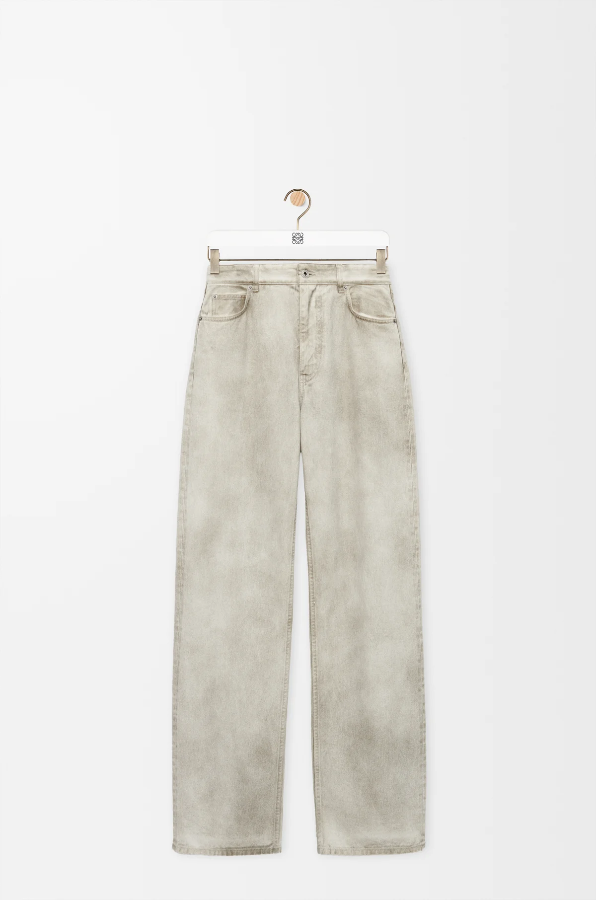 Loewe Light Gray Denim Jeans for Women