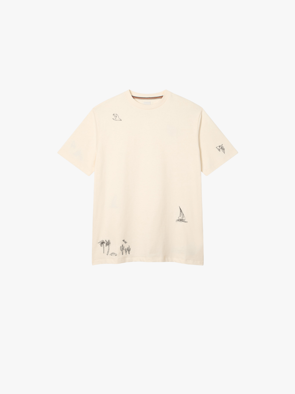 Paul Smith T‑shirt basic Ecru Herren