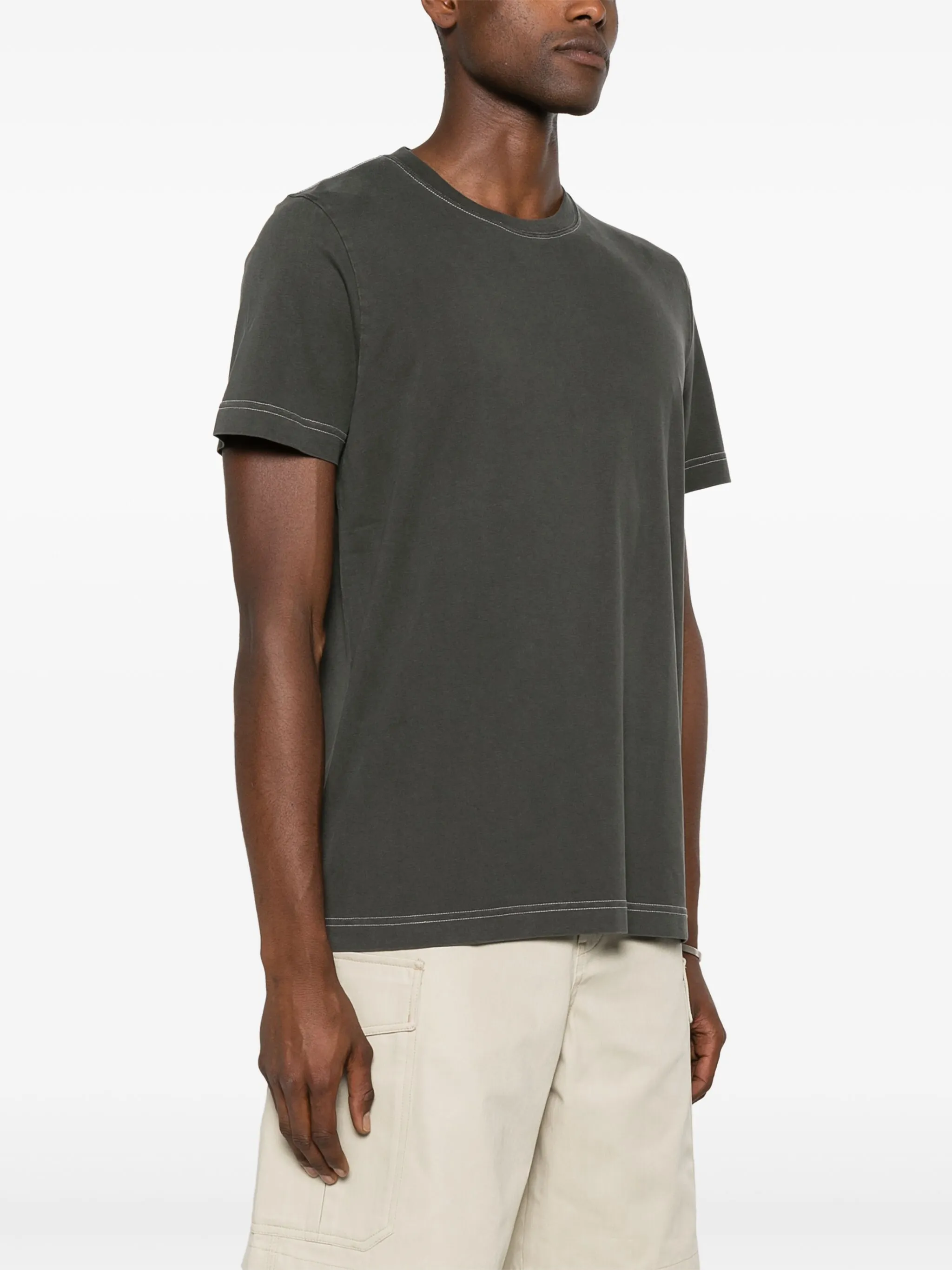 CDLP T-shirt with contrast stitching Grey Men'
