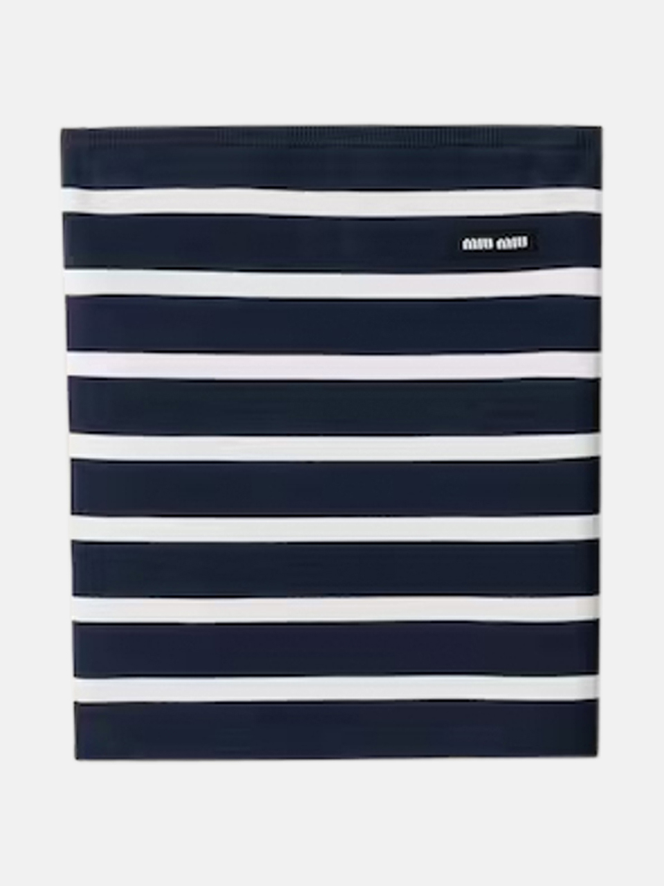 Miu Miu Gestreiftes Strick-Top Blau Damen