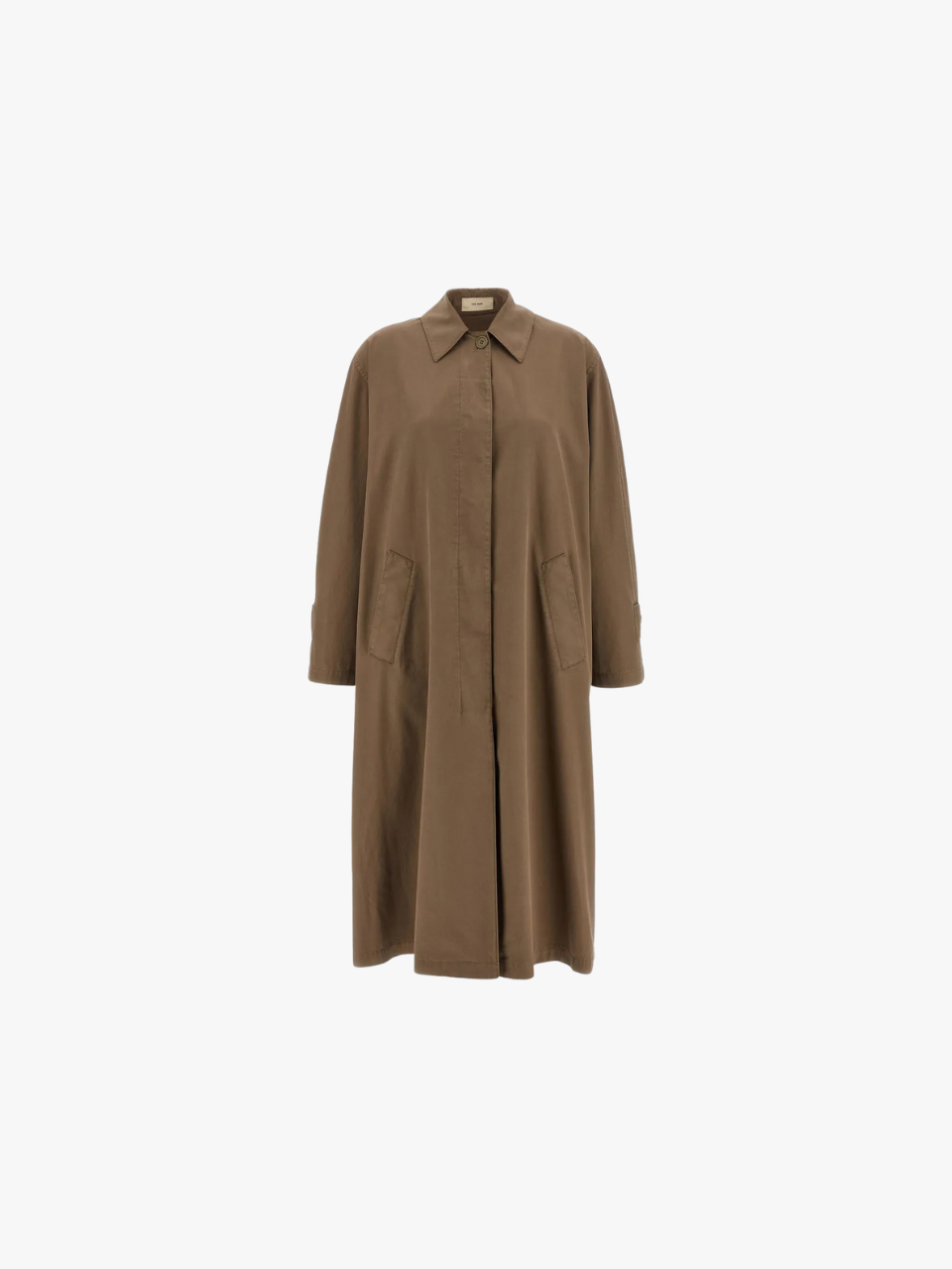 The Row Rocco Cape-Mantel mit verdecktem Knopf Braun Damen