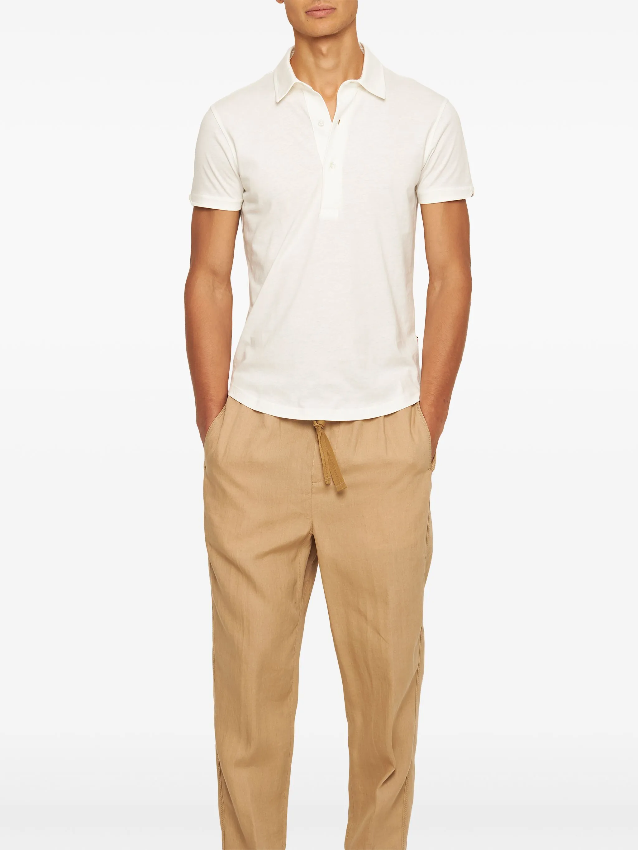 Orlebar Brown Sebastian polo shirt ivory men's Orlebar Brown Sebastian polo shirt ivory men's