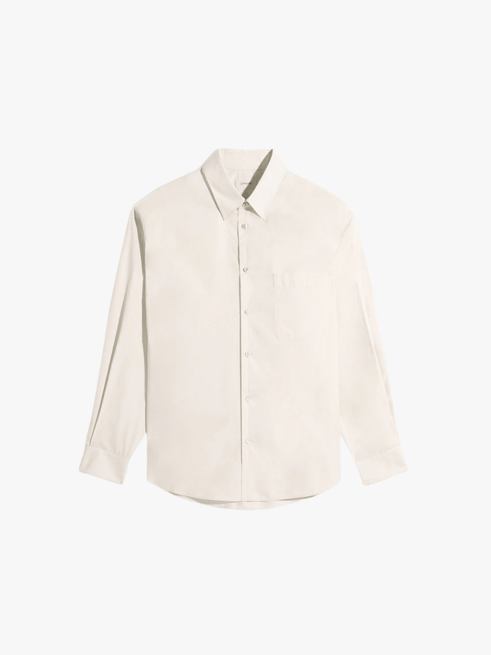 LEMAIRE Regular Baumwoll‑Seiden‑Hemd Light Cream Herren