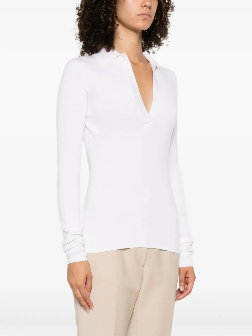 Gabriela Hearst V-Neck Sweater White Women