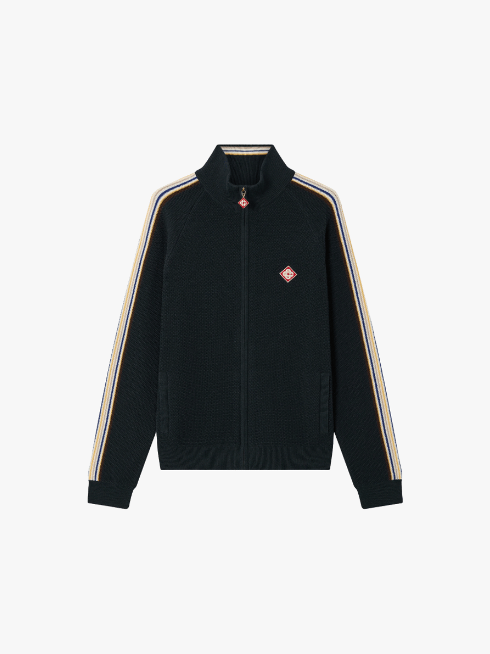 Casablanca Cafe Culture Wool Track Jacket Navy Herren