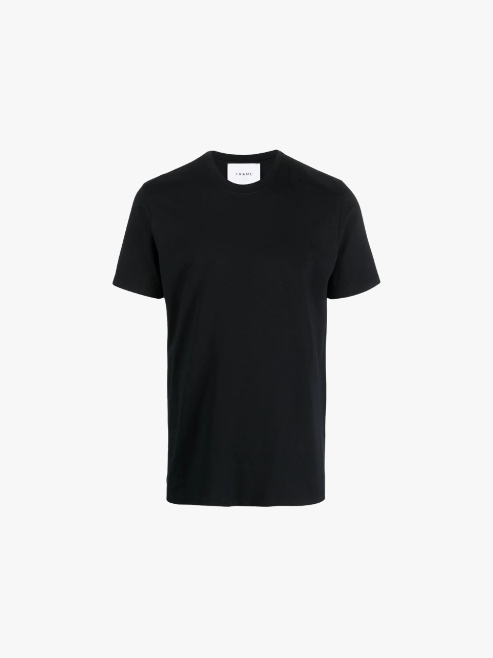FRAME T-Shirt mit rundem Ausschnitt Schwarz Herren