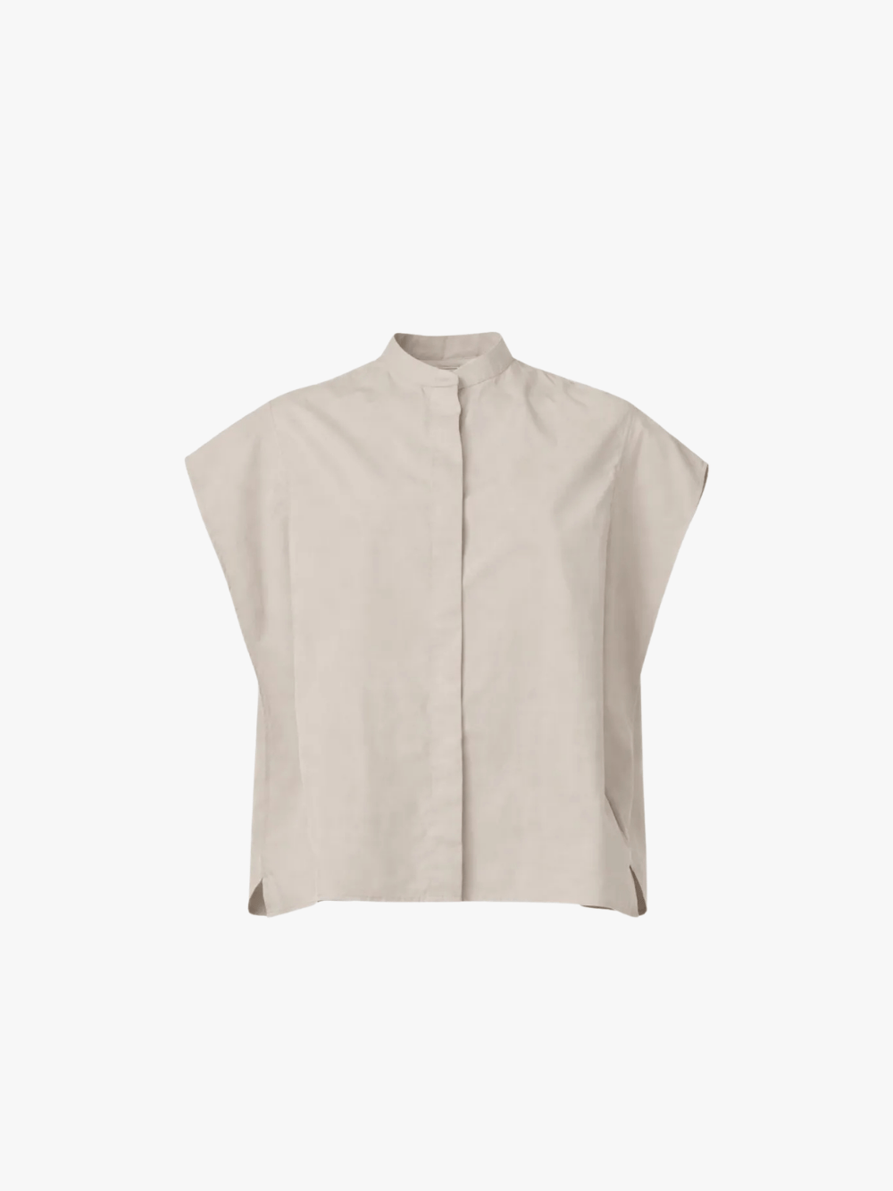 Officine Generale Leonora Cap Sleeve Bluse Grau Damen