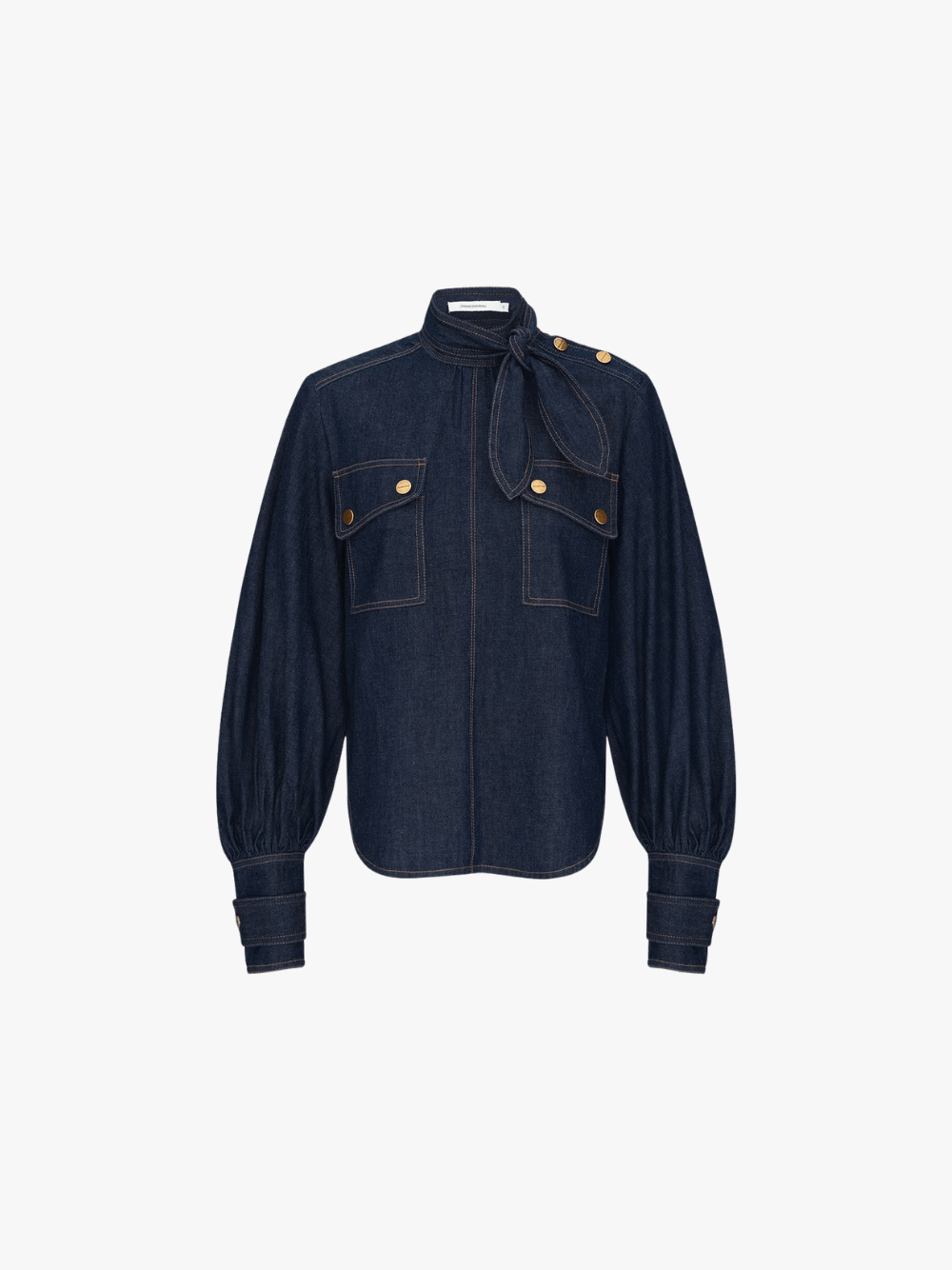 Zimmermann Denim Cargo Blouse Harbour Blue Damen