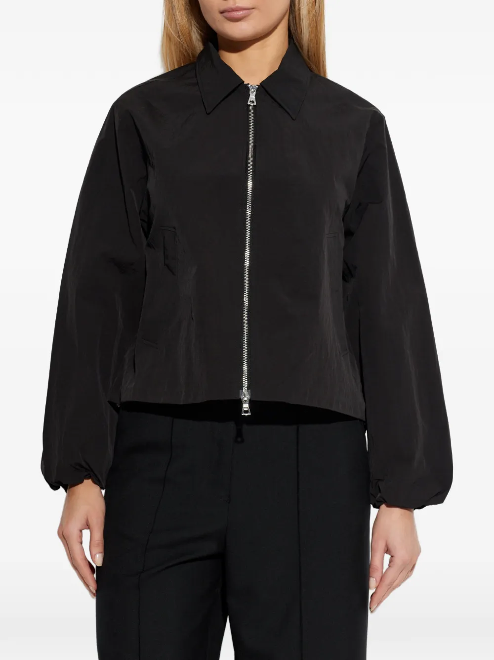 Officine Générale Marla Jacket Water-Repellent Nylon Black Jacket Women