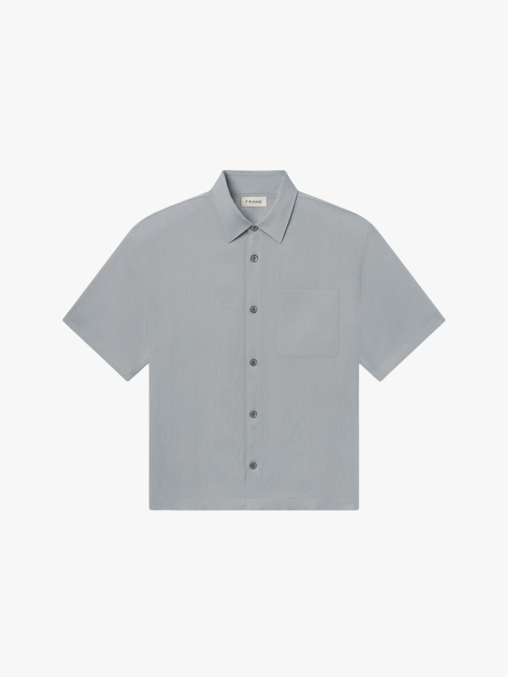 Frame Lightweight Shirt Blue Grey Stripe Hellblau Herren