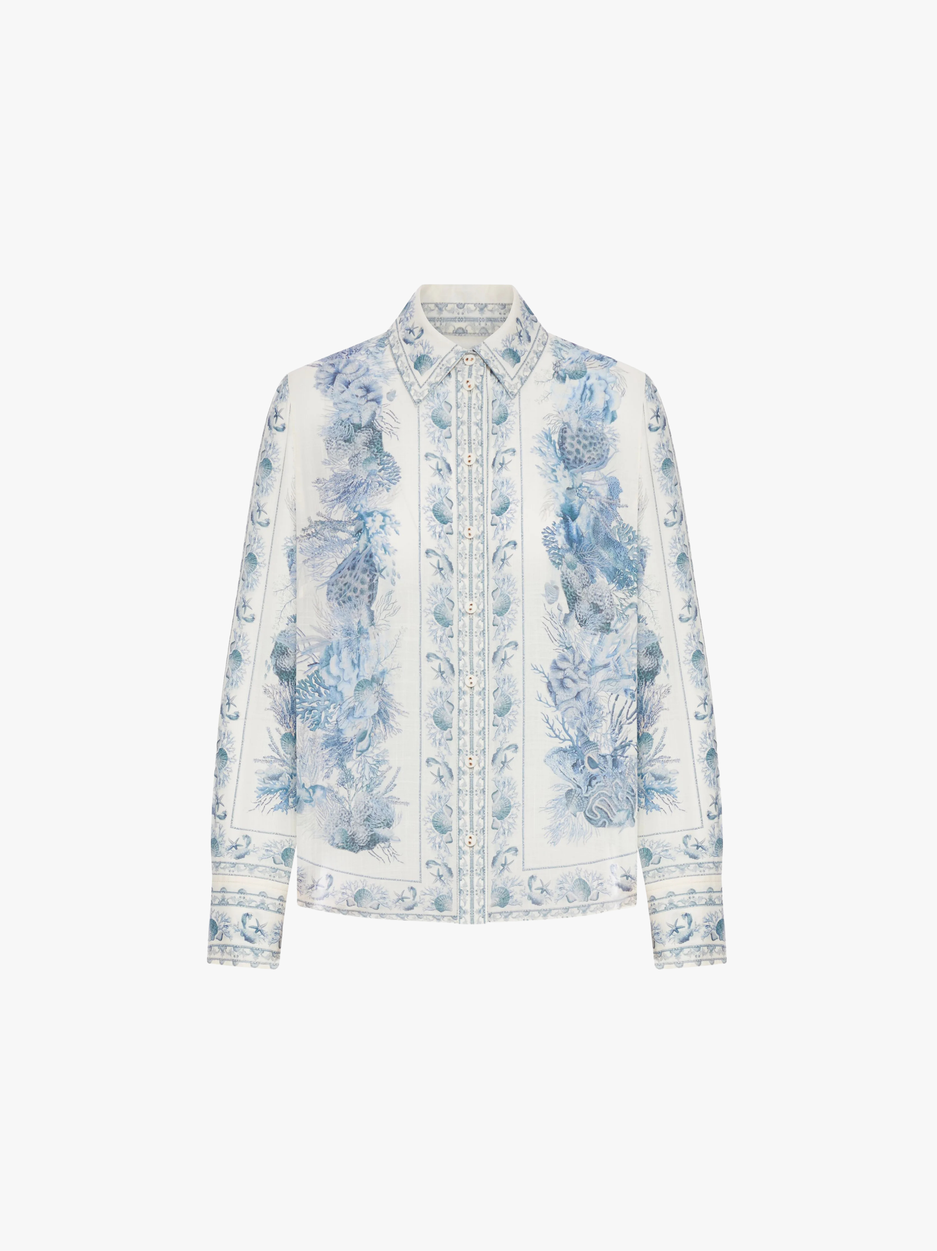 Zimmermann Wanderlust Body Shirt Blue Toile Damen-Shirt