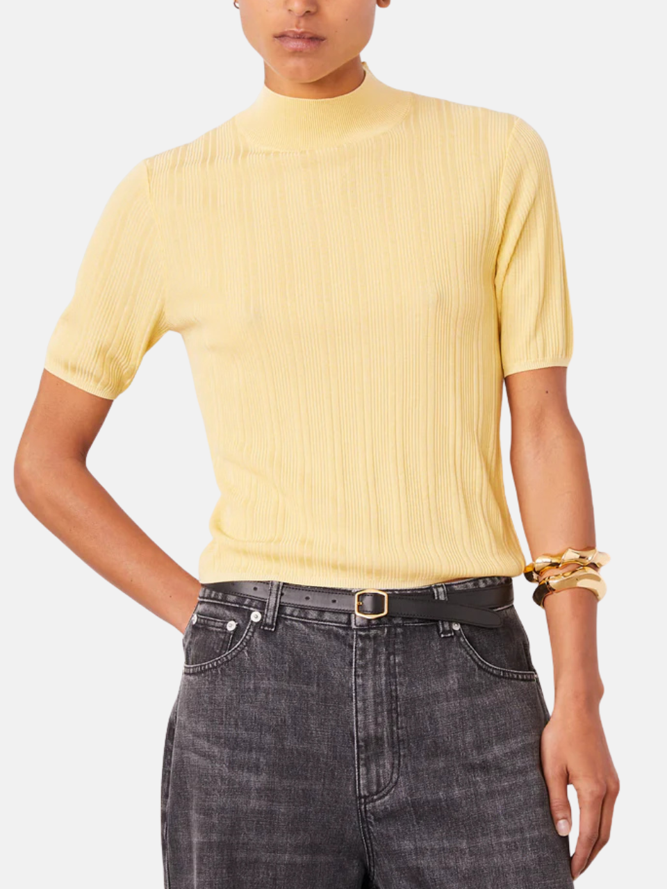 Officine Générale Laya Sweater Vanilla Knitted Sweater Women