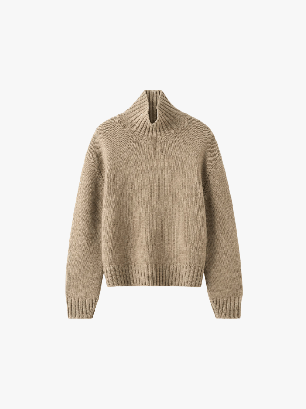 ALMADA LABEL Nola Rollkragenpullover Haselnussbraun Damen