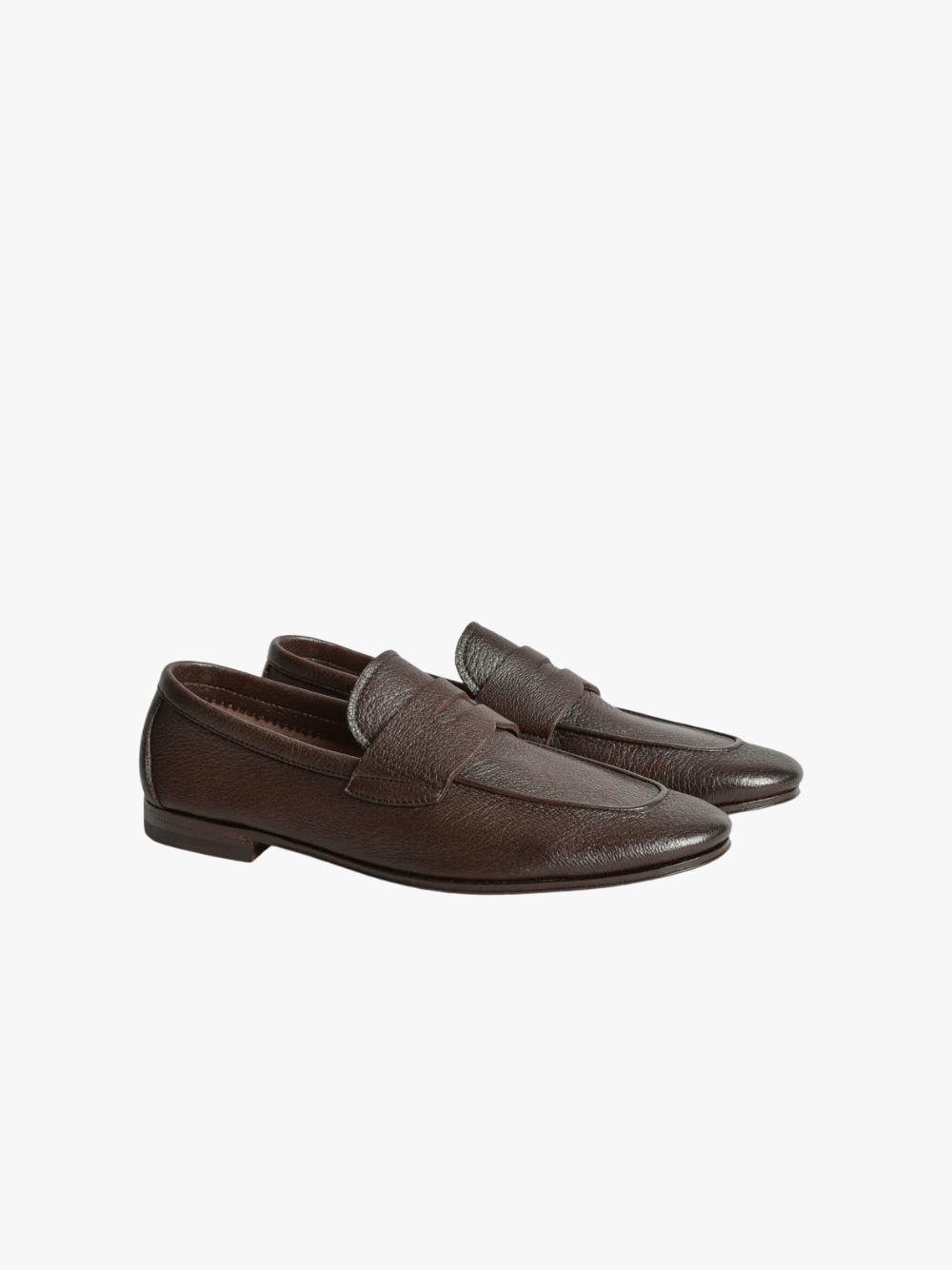 Henderson Baracco Deer Leather Flex Mocassino Loafer Braun Herren