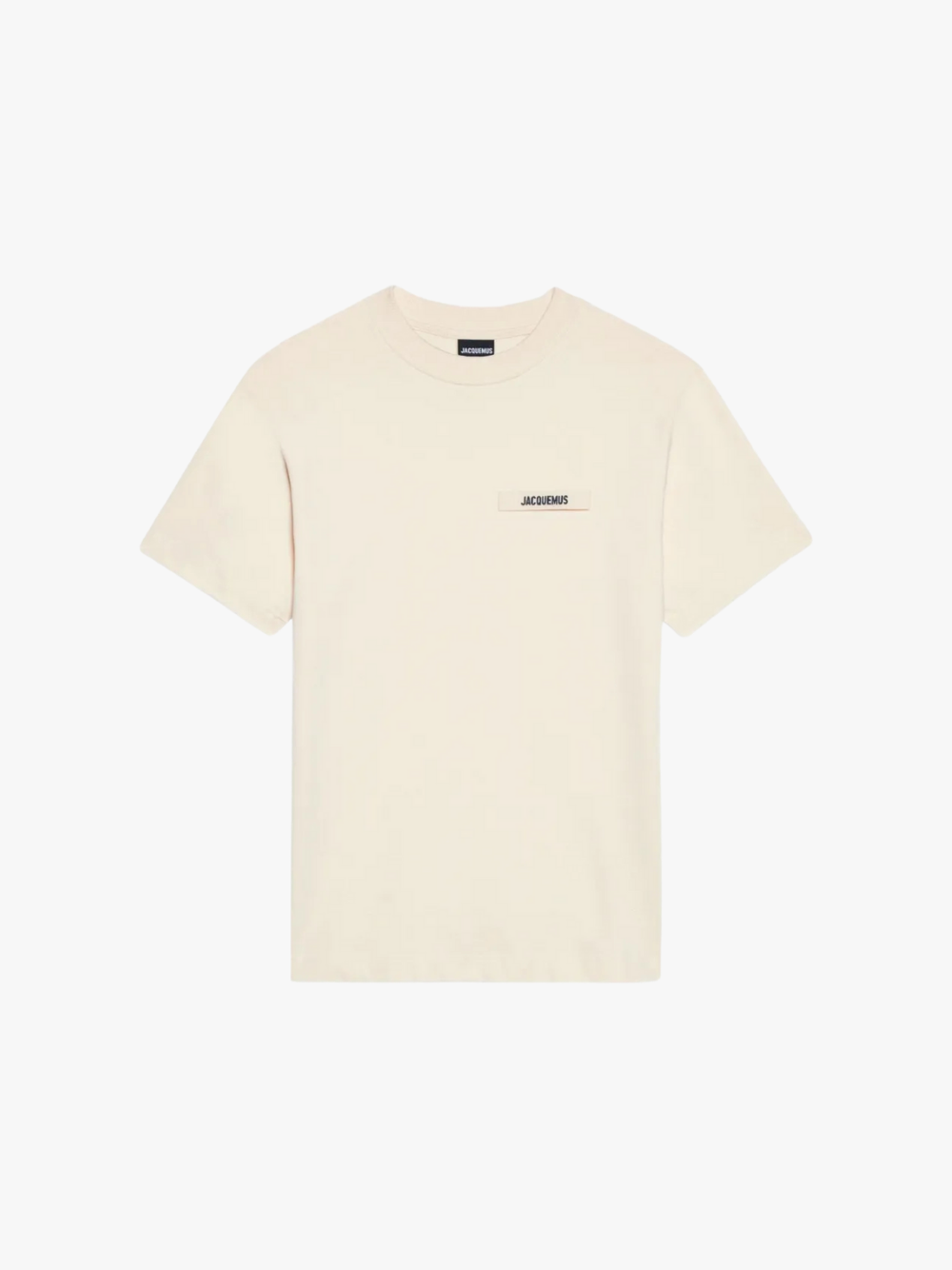Jacquemus T-shirt with logo patch Beige Men
