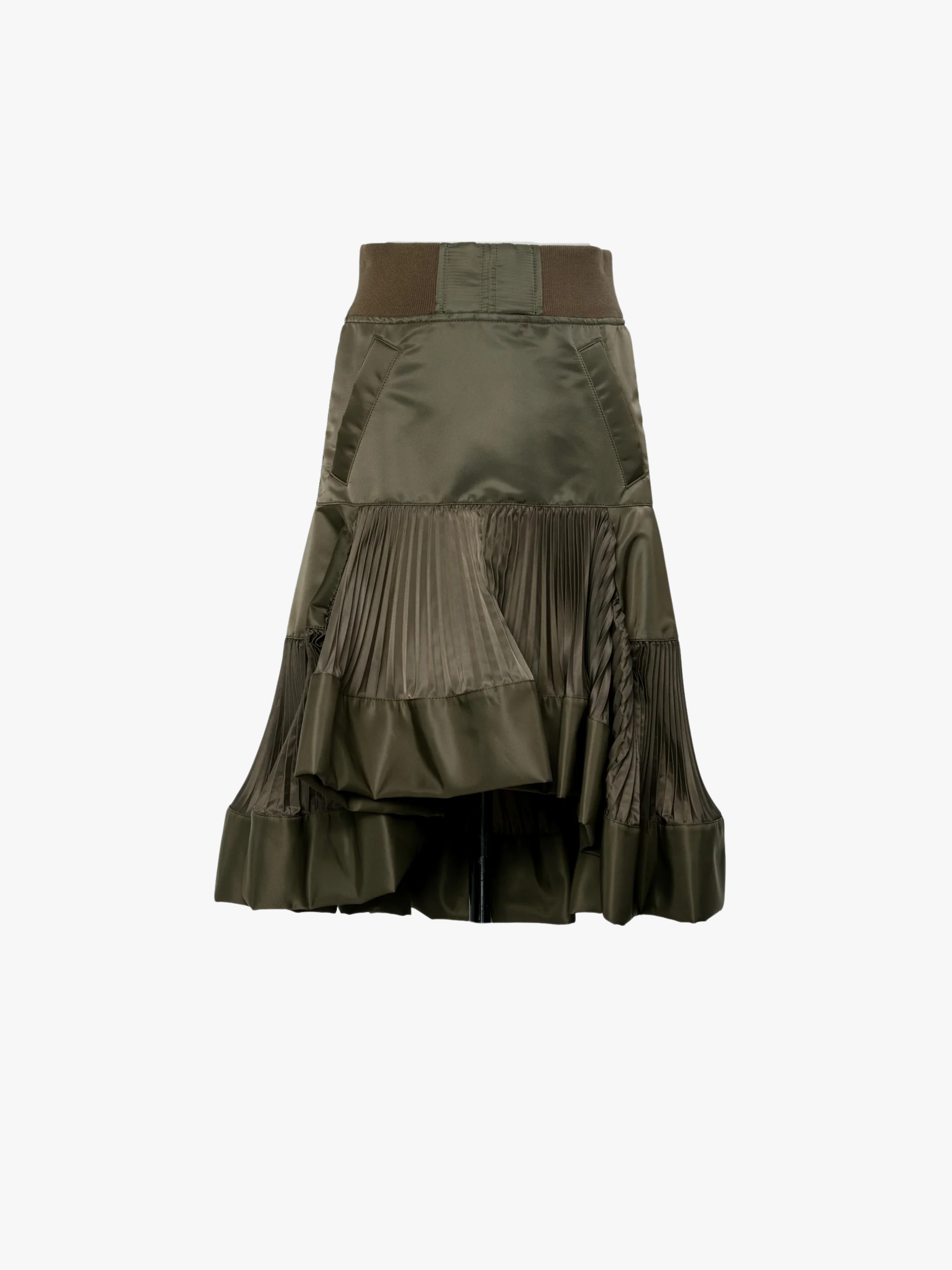 Sacai Nylon Twill Skirt D/KHAKI Midi Skirt Women’s